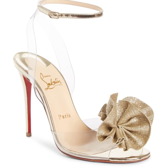 Christian Louboutin Shoes - CHRISTIAN LOUBOUTIN Fossiliza Clear Ankle Sandal Christian Louboutin Shoes - CHRISTIAN LOUBOUTIN Fossiliza Clear Ankle Sandal